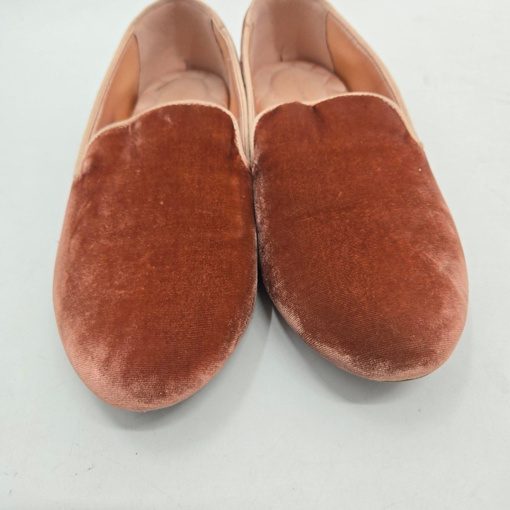 Birdies The Starling Velvet Loafers Rust Terra Cotta Smoking Slippers Womens 9.5 - Picture 15 of 15